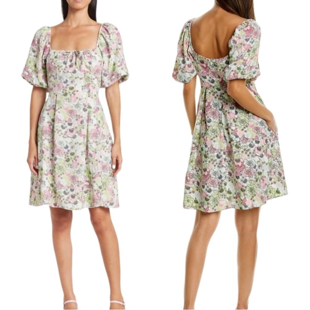 NWT BCBGeneration Smocked Floral Dress